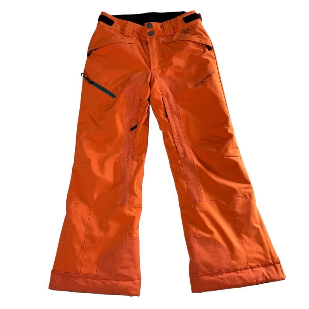 Obermeyer Kids Medium (10-12) Ski Snow Snowboarding Pants Orange Retro Winter